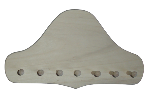 7 Peg Jewelry /key Holder, #154