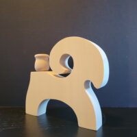 Nordic Goat Candle, #732 - Image 3