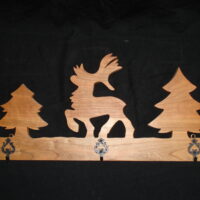 Norwegian Hook Plaque - Reindeer, #158