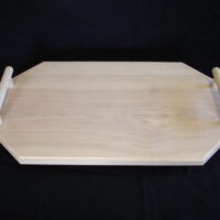 Wood Handle Tray, #293 - Image 3