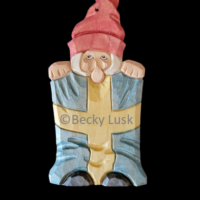 Nisse with Swedish Flag Ornament - Image 2