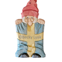 Nisse with Swedish Flag Ornament