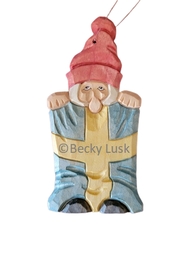 Nisse with Swedish Flag Ornament