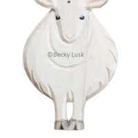 Sheep Ornament, White