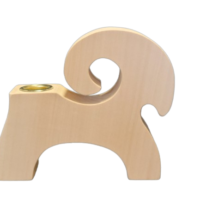 Thick Candle Goat, Brass Insert #727