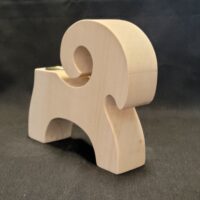 Thick Candle Goat, Brass Insert #727 - Image 2