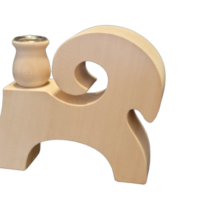 Thick Candle Goat with Candle Cup, #728