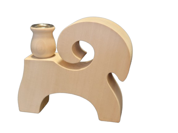 Thick Candle Goat with Candle Cup, #728