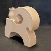 Thick Candle Goat with Candle Cup, #728 - Image 3