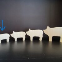 Dala Pig, Small, #679 - Image 2
