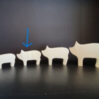 Dala Pig, Medium, #680 - Image 2